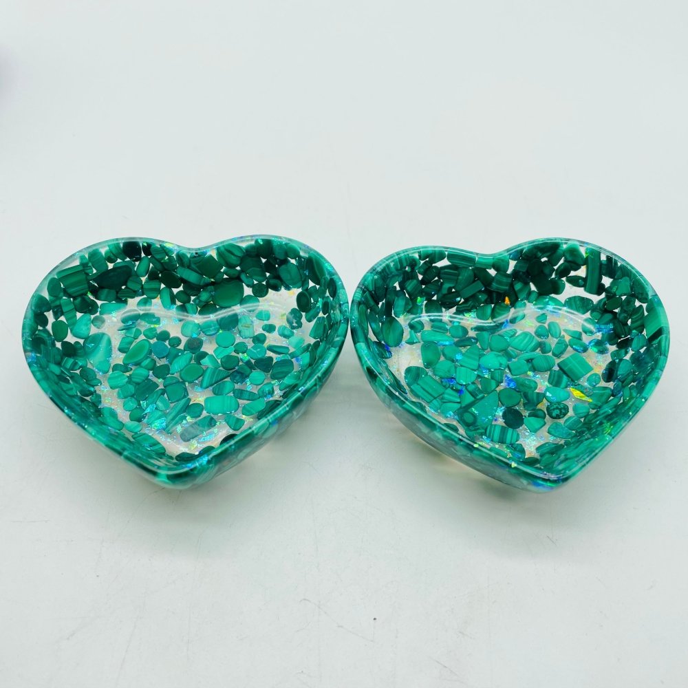 3 Types Resin Amethyst&Garnet Malachite Chips Gravel Heart Bowl Wholesale -Wholesale Crystals