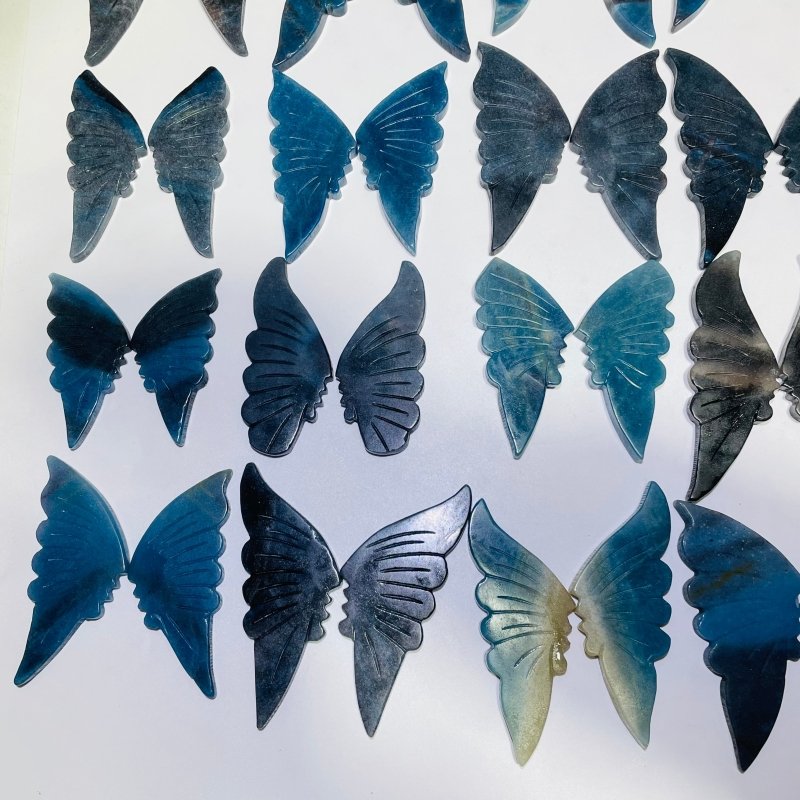 42 Pairs Trolleite Butterfly Carving (A5BTF) - Wholesale Crystals