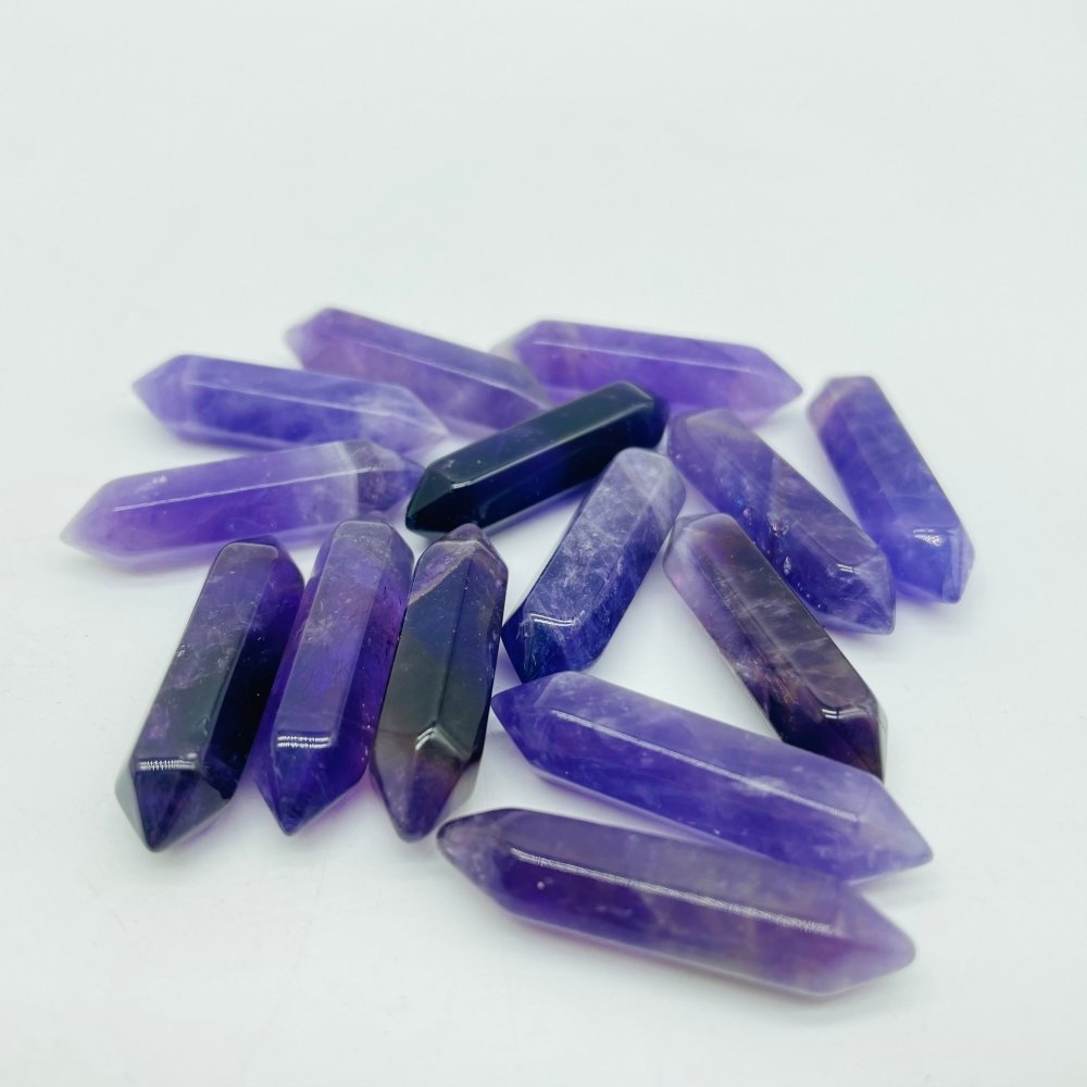 4Types Mini Double Point DIY Amethyst&Rose Quartz Red Jasper Wholesale -Wholesale Crystals
