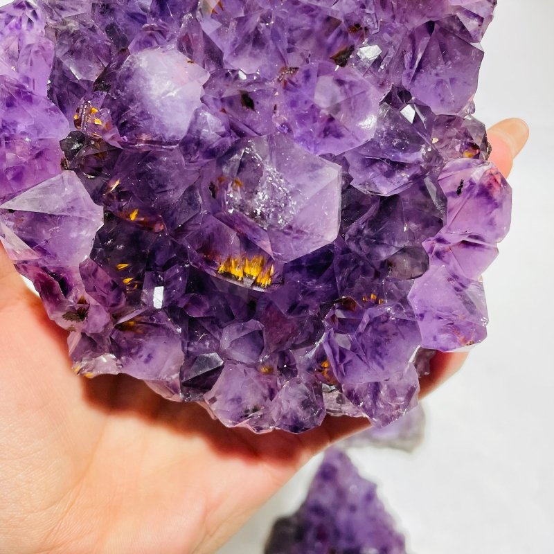 5 Pieces Amethyst Cacoxenite Super7 Cluster - Wholesale Crystals