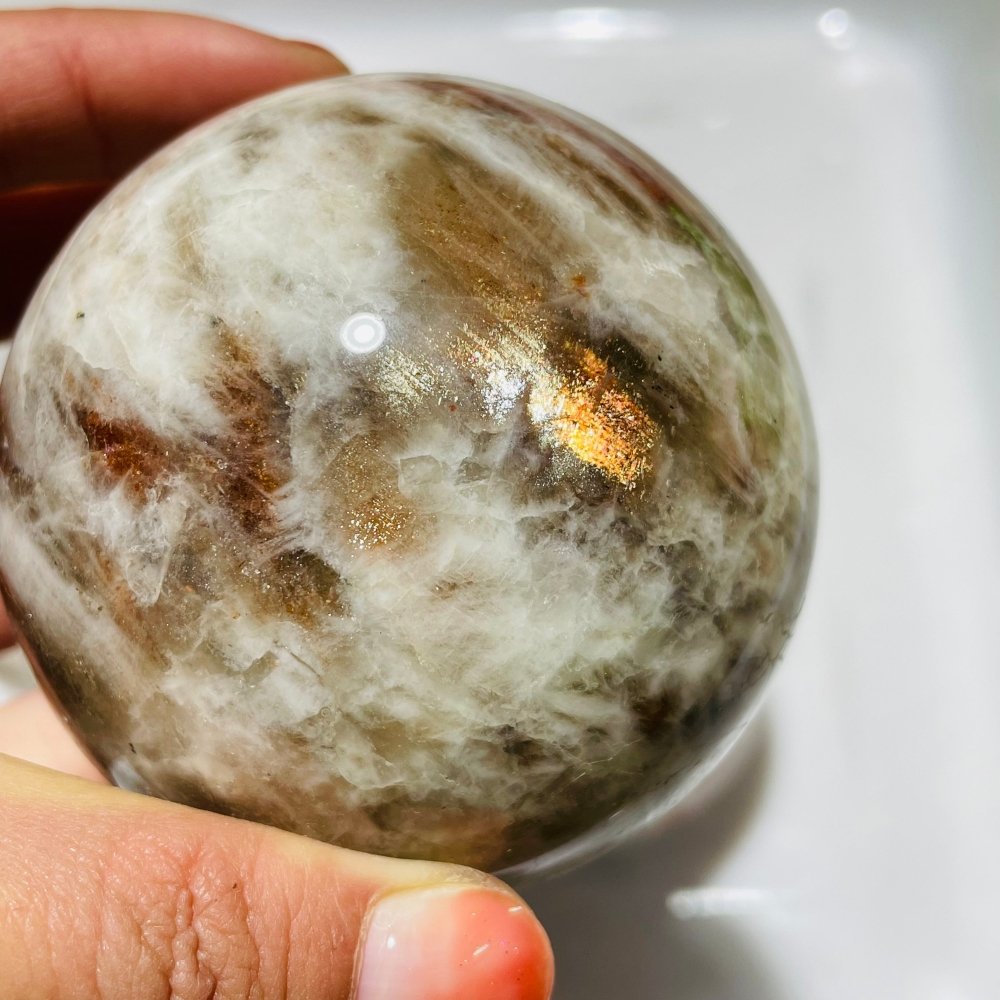 5 Pieces High Quality Large Sunstone Sphere -Wholesale Crystals