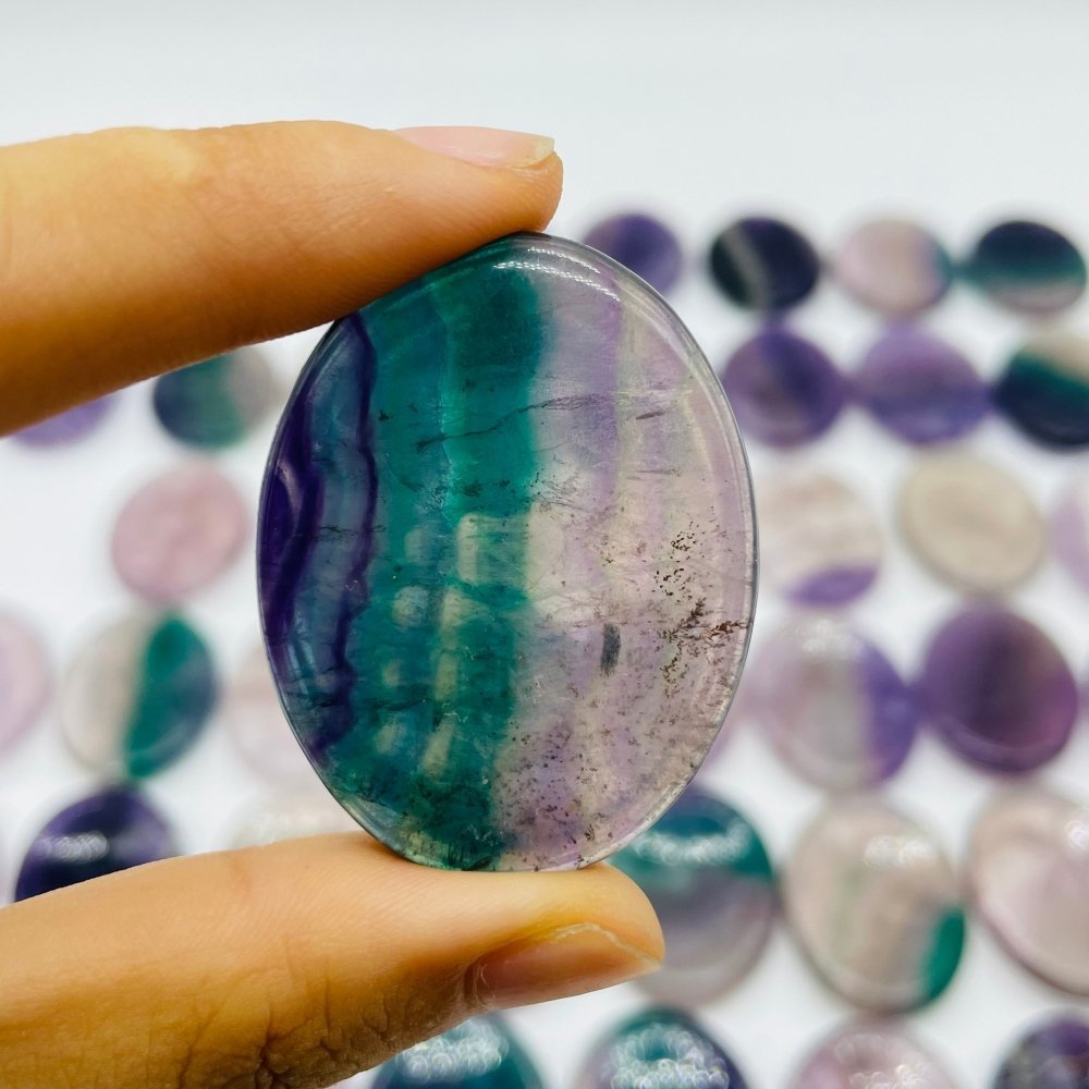 50 Pieces Fluorite Worry Stone -Wholesale Crystals