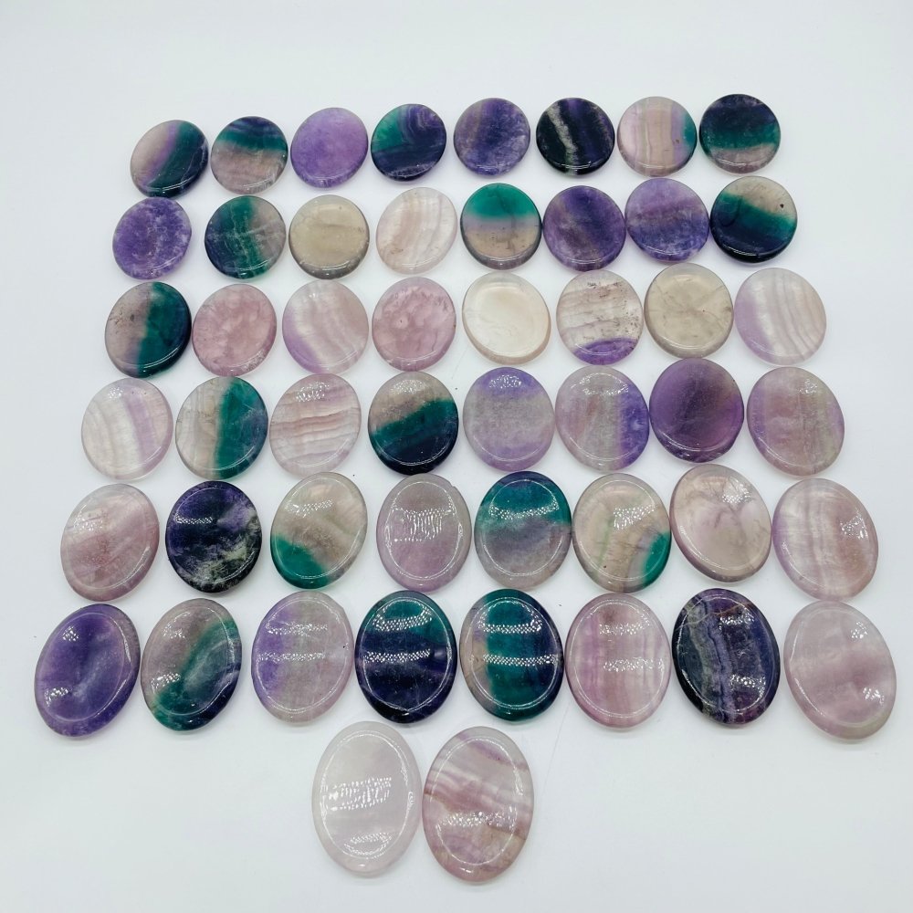 50 Pieces Fluorite Worry Stone -Wholesale Crystals