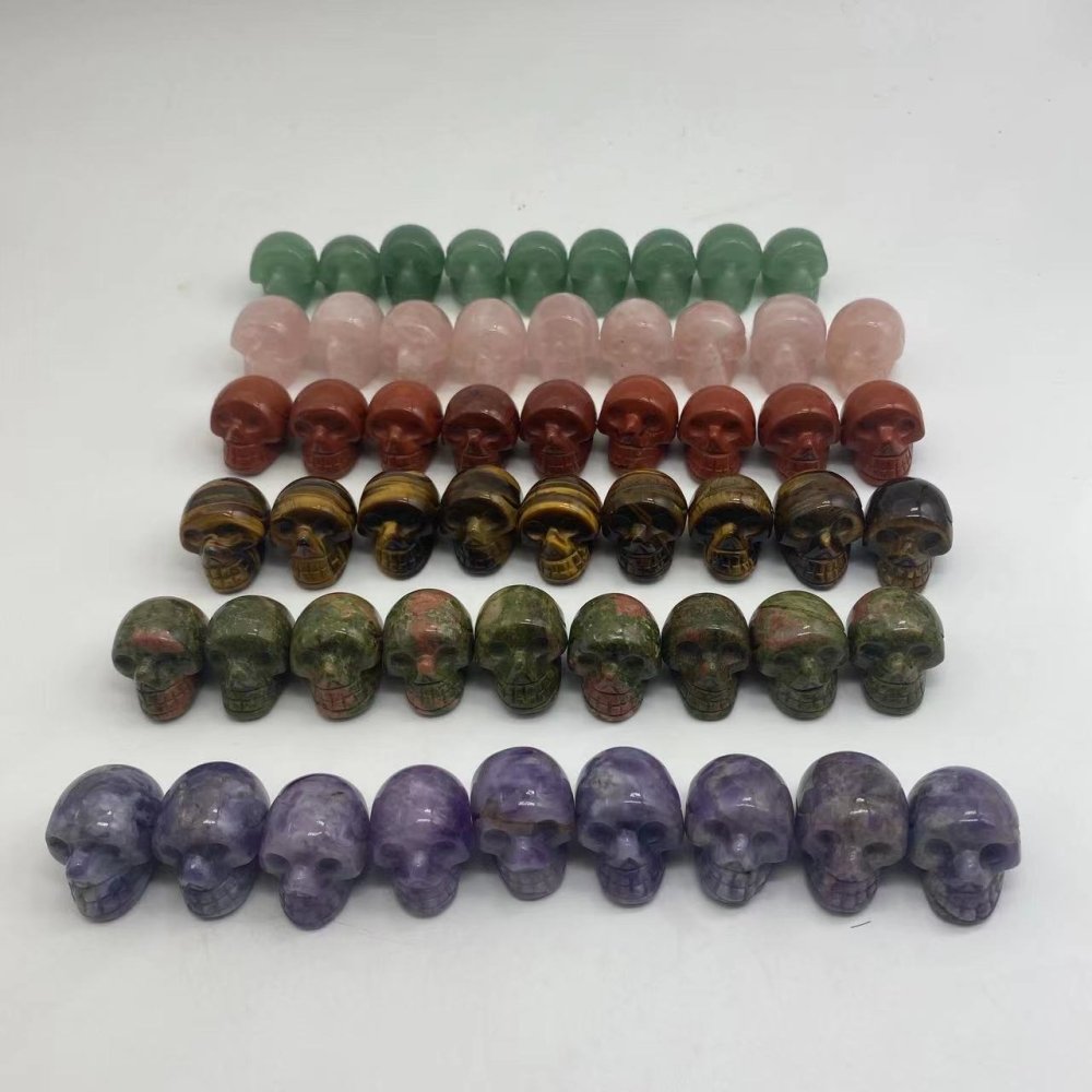6types crystals skull rose quartz tiger eye -Wholesale Crystals