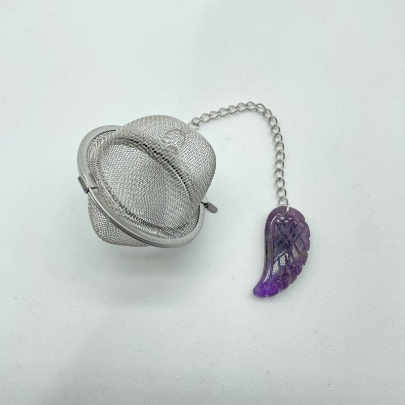 8 Types Crystal 304 Stainless Steel Tea Leak Proof Mesh Filter Wholesale Cross Wing Shape - Wholesale Crystals