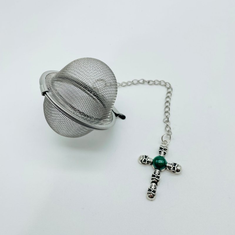 8 Types Crystal 304 Stainless Steel Tea Leak Proof Mesh Filter Wholesale Cross Wing Shape - Wholesale Crystals