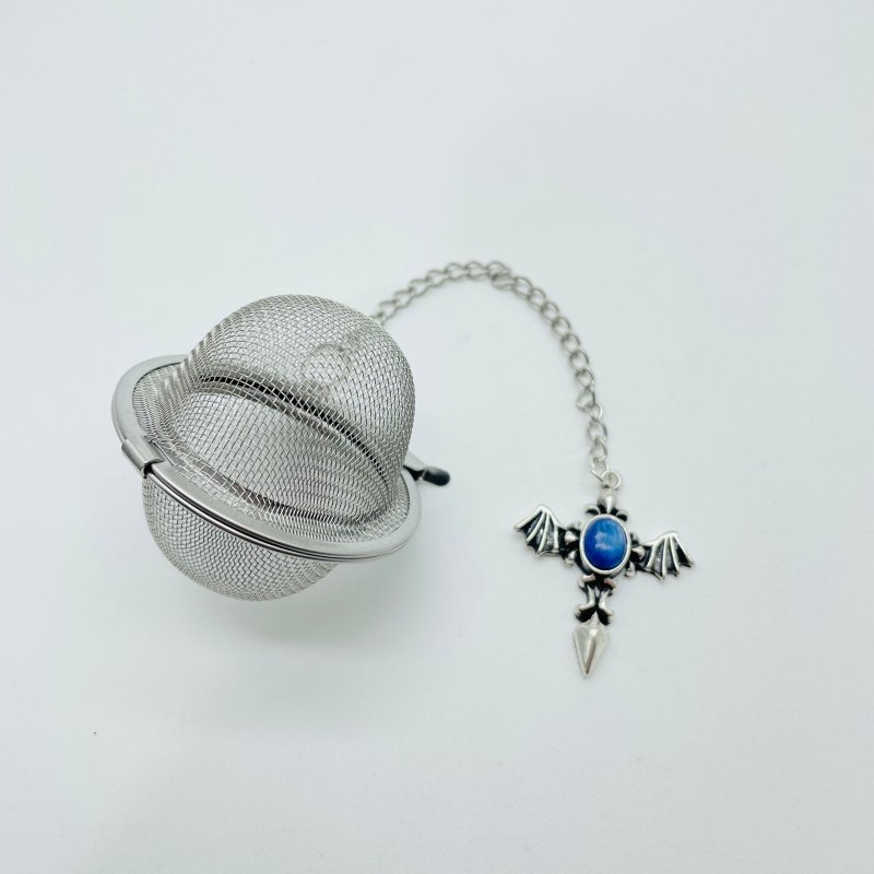 8 Types Crystal 304 Stainless Steel Tea Leak Proof Mesh Filter Wholesale Cross Wing Shape - Wholesale Crystals