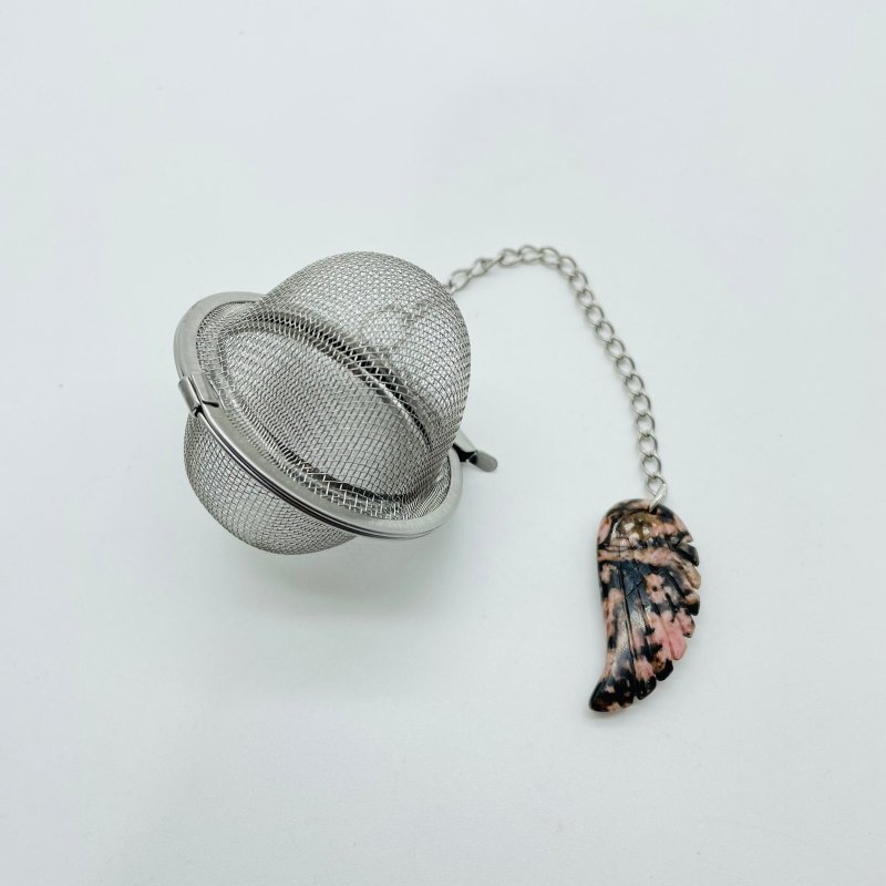 8 Types Crystal 304 Stainless Steel Tea Leak Proof Mesh Filter Wholesale Cross Wing Shape - Wholesale Crystals