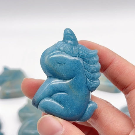 9 Pieces Trolleite Stone Unicorn Carving -Wholesale Crystals