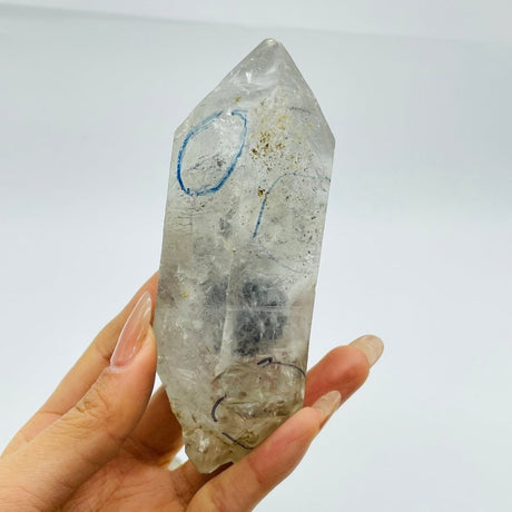 A80 Enhydro Crystal Quartz Double Point -Wholesale Crystals