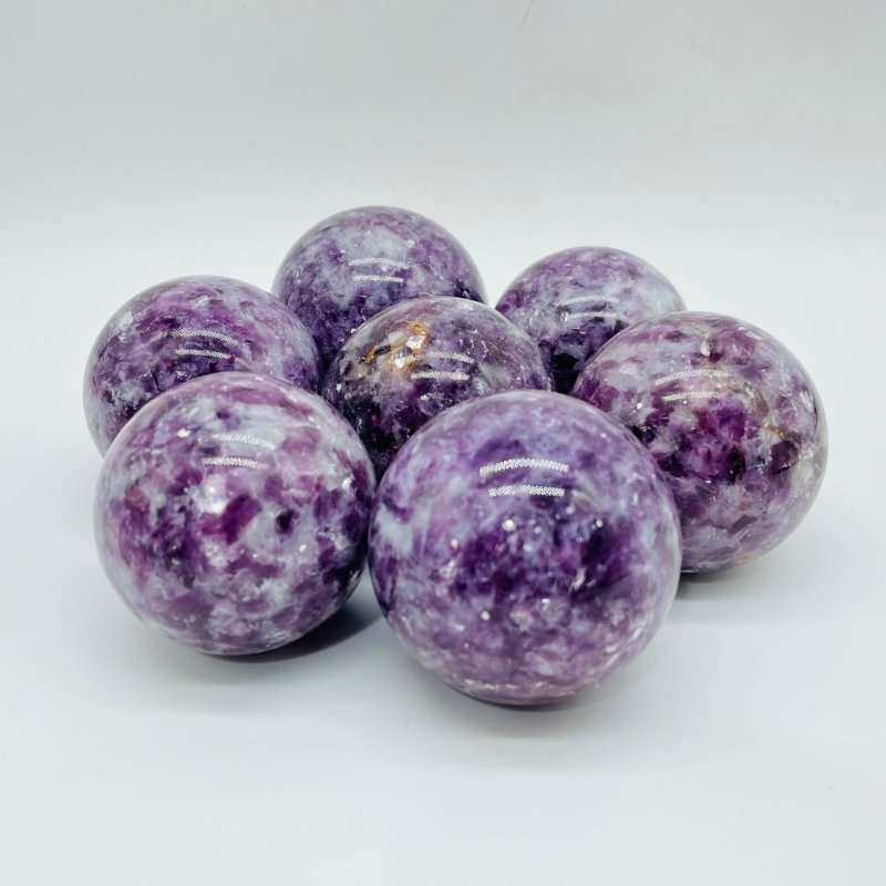 Beautiful Spark Lepidolite Spheres Wholesale - Wholesale Crystals