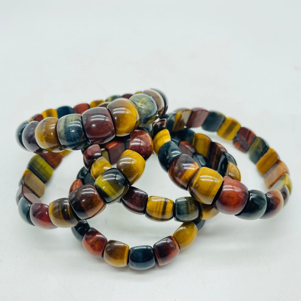 Blue Red Yellow Mixed Color Tiger Eye Bracelet Crystal Wholesale -Wholesale Crystals