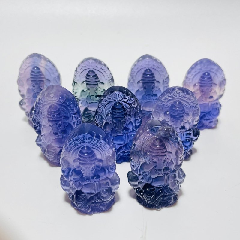 Fluorite Ganesha Carving Wholesale -Wholesale Crystals