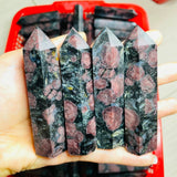 Garnet Mixed Astrophyllite Tower Point Wholesale -Wholesale Crystals