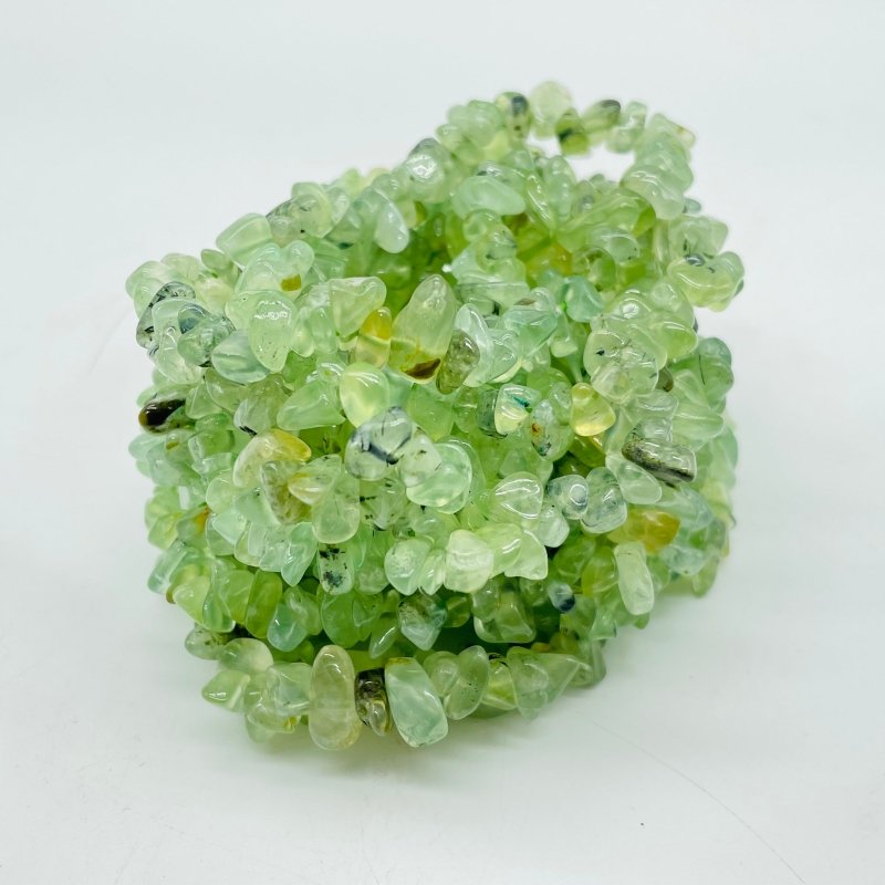 Green Prehnite Chip Bracelet Wholesale -Wholesale Crystals