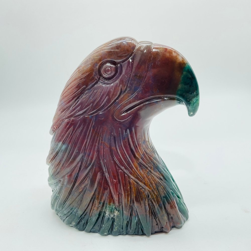 High Quality Ocean Jasper Eagle Head Carving -Wholesale Crystals