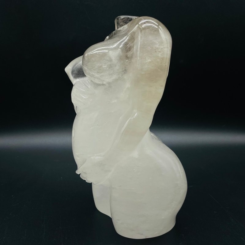 Large Clear Quartz Pregnant Female Goddess Carving -Wholesale Crystals