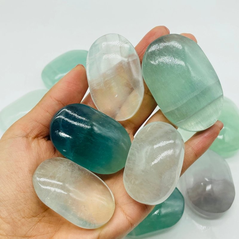 Light Color Fluorite Palm Wholesale -Wholesale Crystals