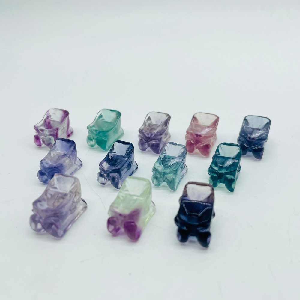 Mini Rainbow Fluorite Sled Carving Wholesale -Wholesale Crystals