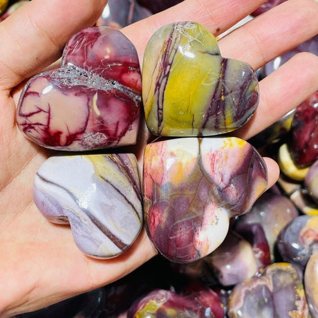 Mookaite Stone Heart Wholesale -Wholesale Crystals