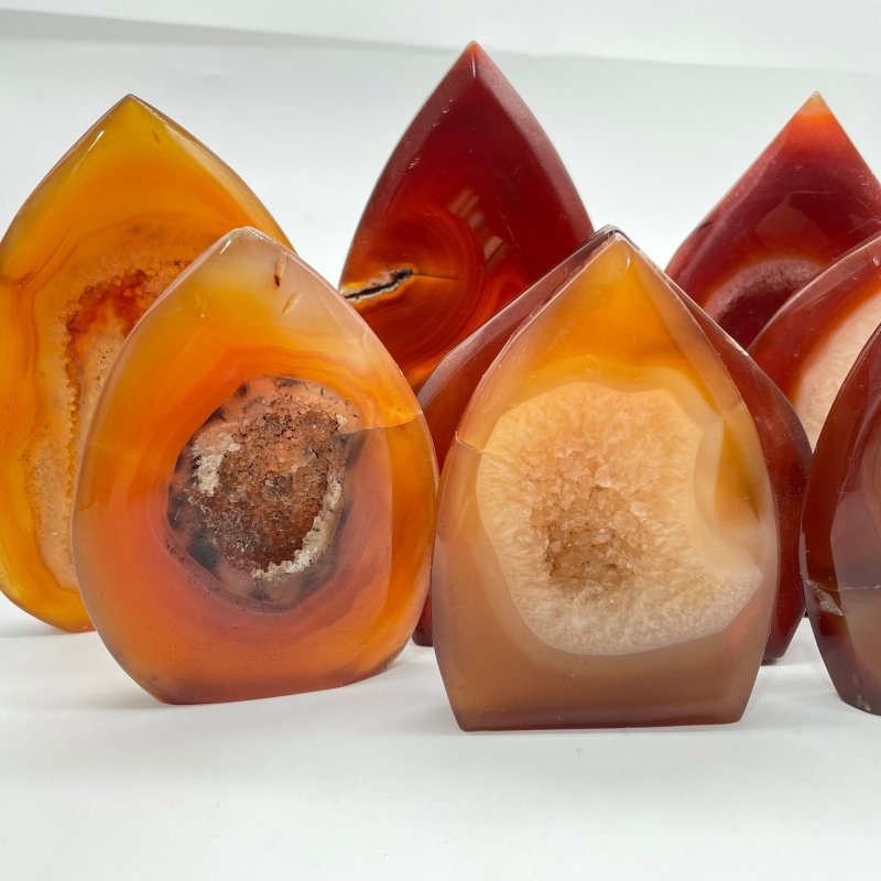 Natural Carnelian Geode Druzy Arrow Head Shape Wholesale - Wholesale Crystals