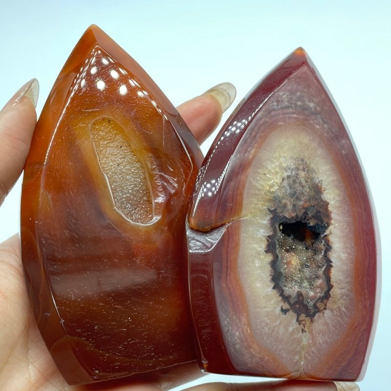 Natural Carnelian Geode Druzy Arrow Head Shape Wholesale - Wholesale Crystals