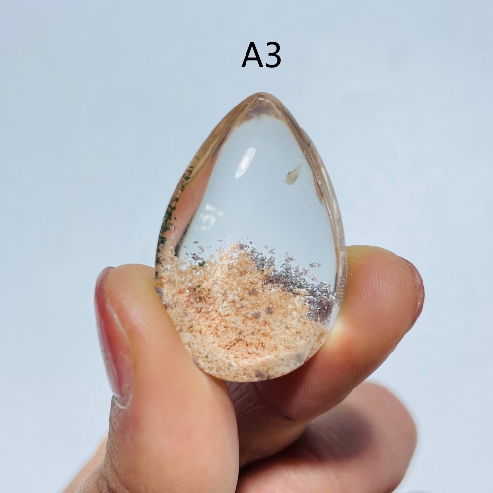 Pink Garden Quartz Teardrop DIY Pendant Jewelry Making -Wholesale Crystals