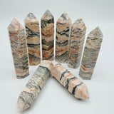 Pink Zebra Stone Tower Points Wholesale -Wholesale Crystals