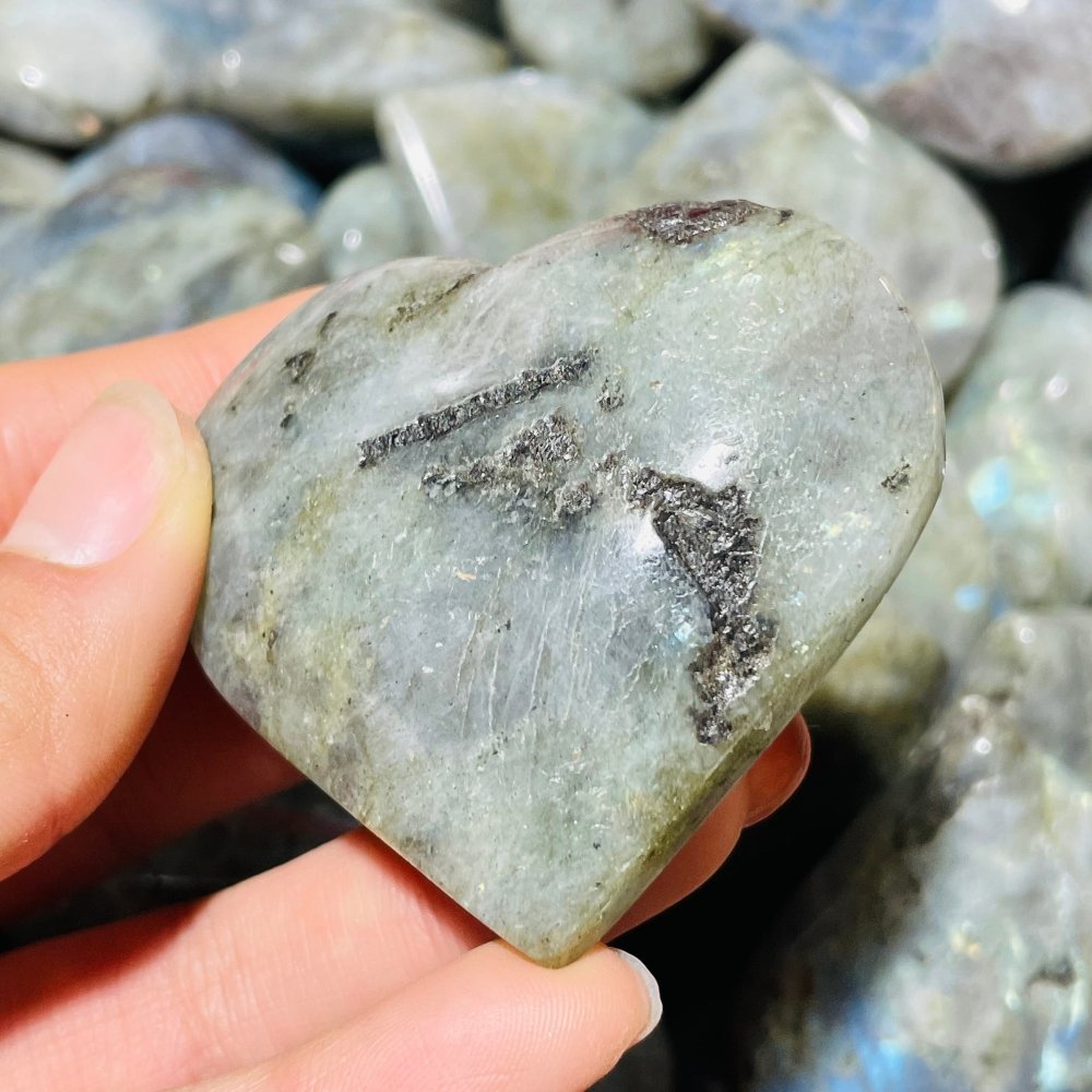 Purple Yellow Labradorite Heart Wholesale -Wholesale Crystals