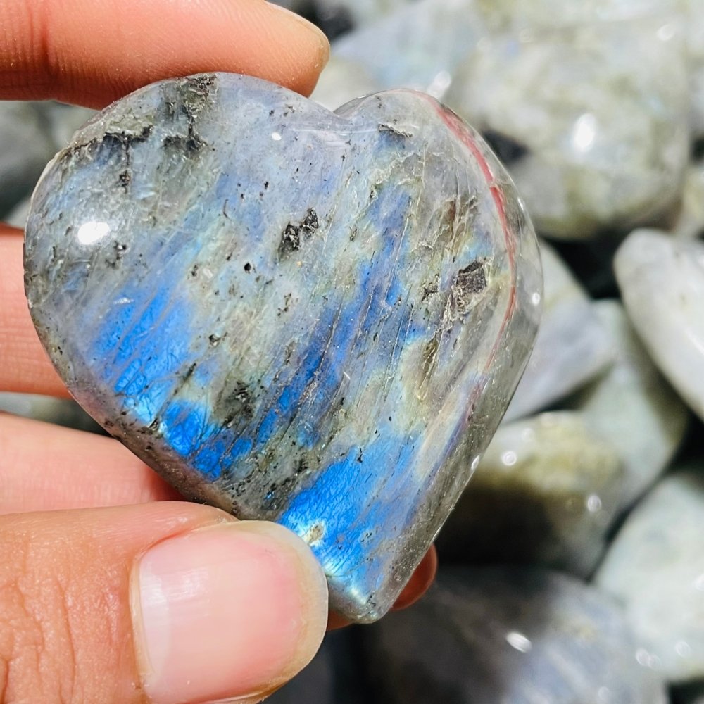 Purple Yellow Labradorite Heart Wholesale -Wholesale Crystals