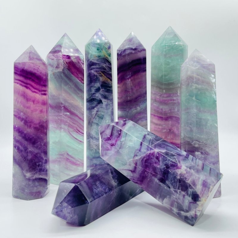 Rainbow Fluorite Tower 4-7in(10-18cm) Wholesale -Wholesale Crystals