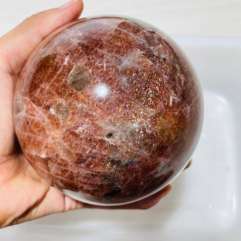 Rare Large Sunstone Beautiful Sphere -Wholesale Crystals