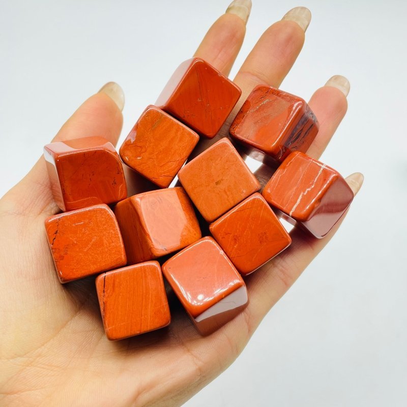 Red Jasper Cube Tumbled Wholesale - Wholesale Crystals