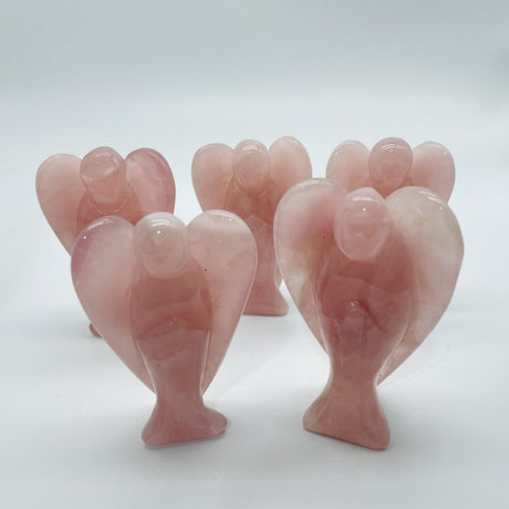 Rose Quartz Angel Carving Wholesale -Wholesale Crystals