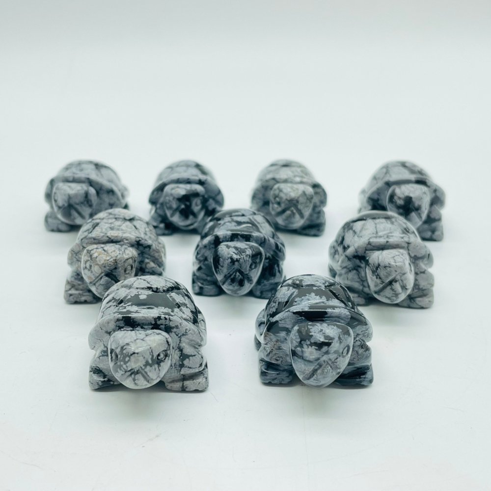 Snowflake Obsidian Turtle Carving Wholesale -Wholesale Crystals