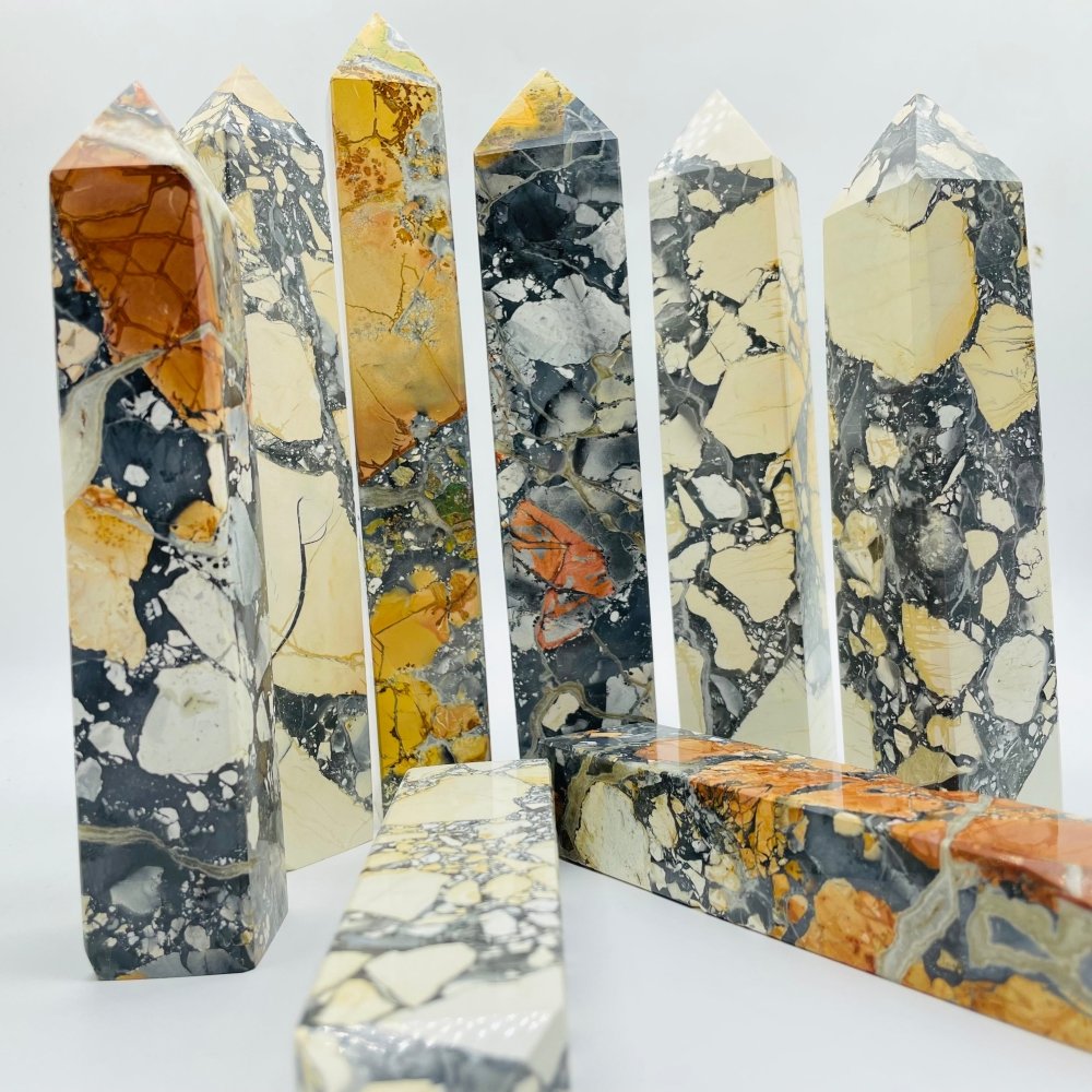 Wasp Stone Four-Sided Tower Points Wholesale -Wholesale Crystals