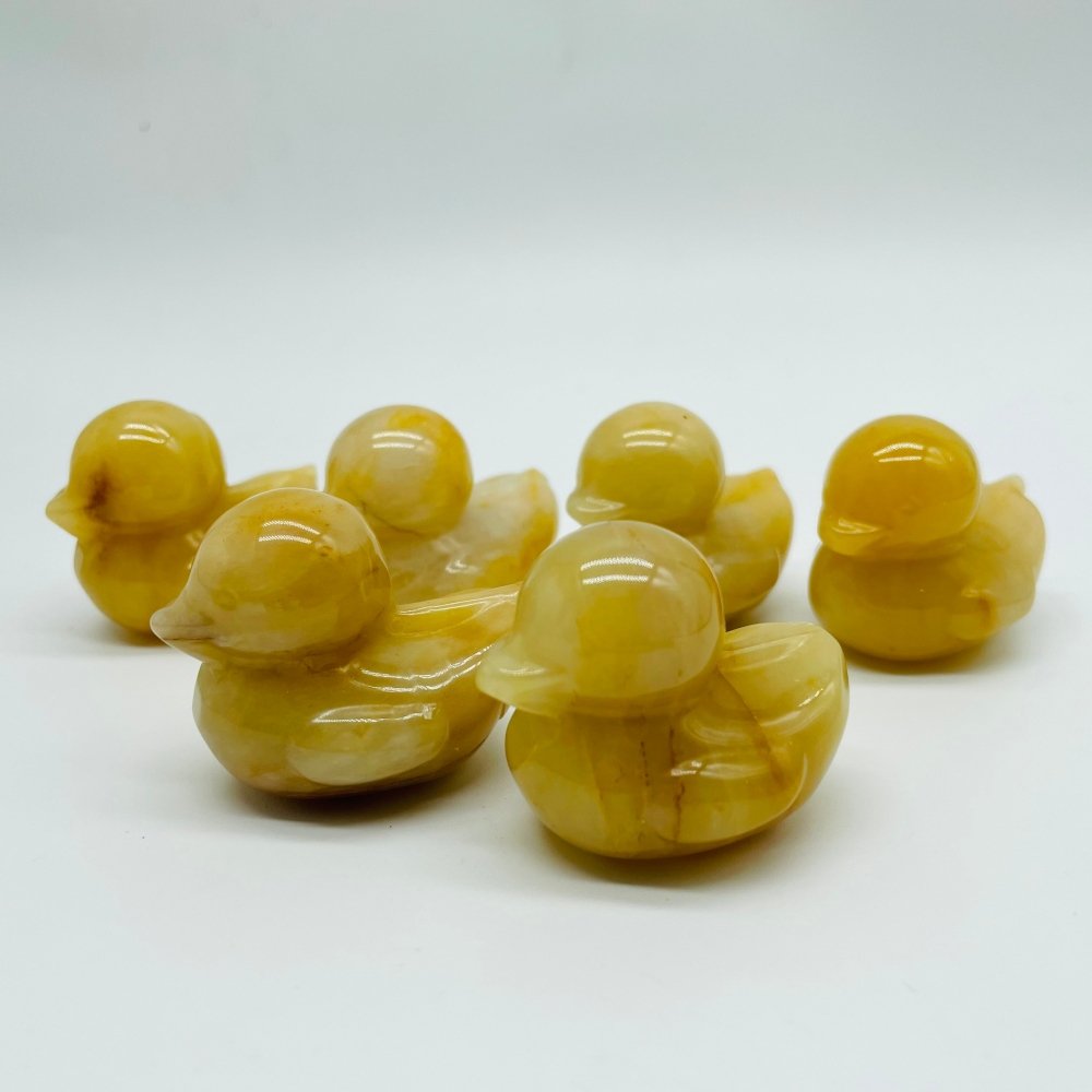 Yellow Agate Duck Carving Wholesale -Wholesale Crystals