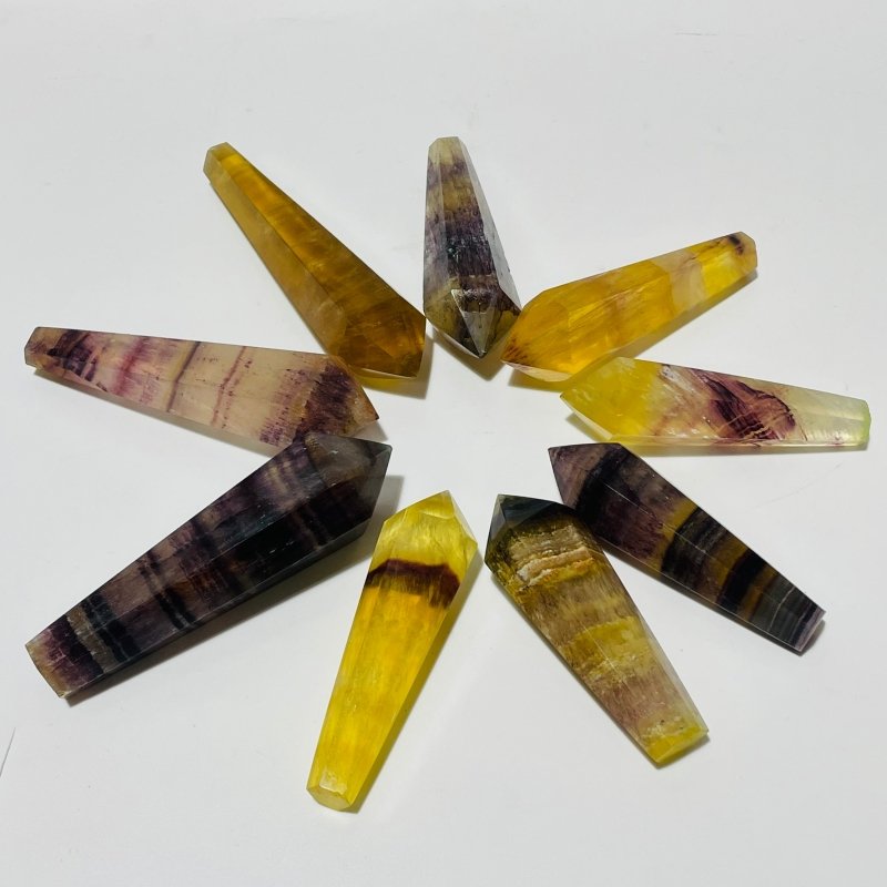 Yellow Fluorite Scepter Point Magic Wand Wholesale - Wholesale Crystals