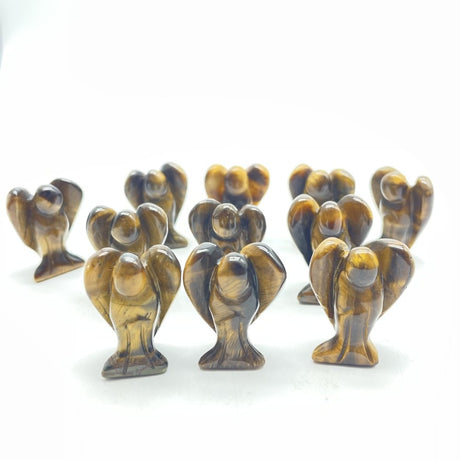 Yellow Tiger Eye Angel Pendant Carving Wholesale -Wholesale Crystals